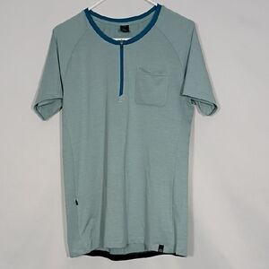 NWT Flylow Womens Jessi Quarter Zip Mountain bike Jersey Size Large Short Sleeve